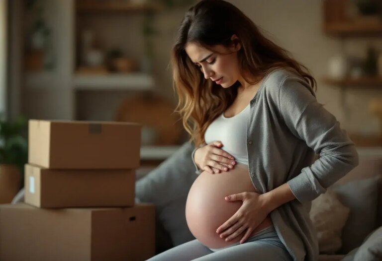 Mal au ventre après avoir porté du lourd enceinte : que faire ?